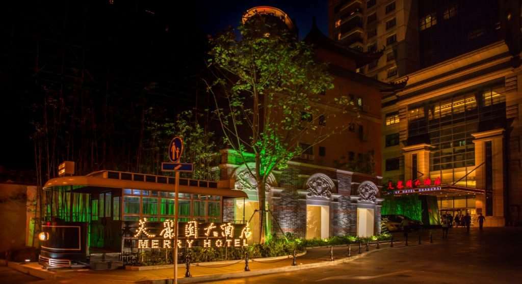 Merry Hotel Shanghái Exterior foto